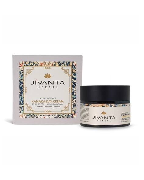 JIVANTA Kanaka Day Cream with Saffron & Sandalwood-50g