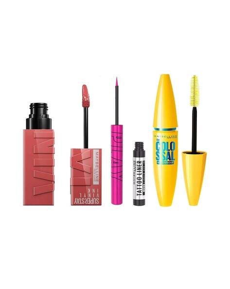 Maybelline New York Volume Express Colossal Mascara with Garnier Micellar Cleansing Water Combo