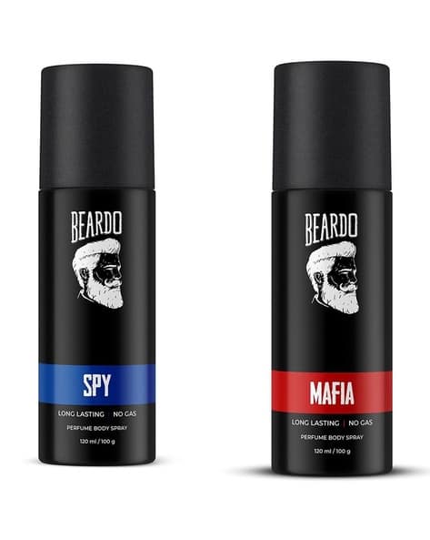 Beardo Men Set of 2 Body Sprays-Spy Mafia