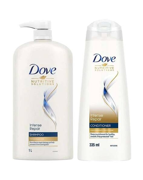 DOVE Intense Repair Shampoo Daily Shine Conditioner Combo
