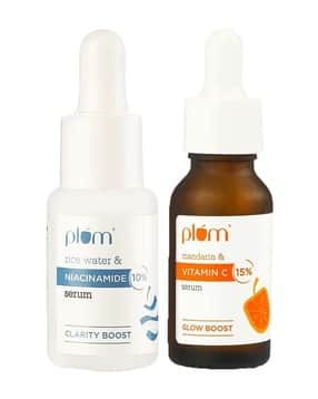 Glow Bright & Renew Serum Trio - 15 Vitamin C 10 Niacinamide 1 Retinol Serum Combo-image-24
