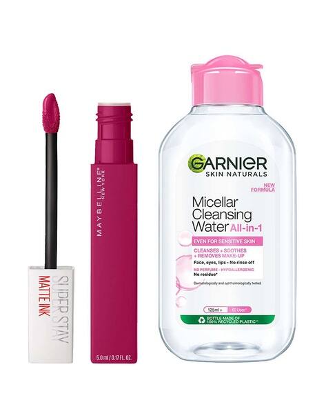 Maybelline New York Super Stay Matte Ink Lipstick 120 Garnier Micellar Cleansing Water Combo