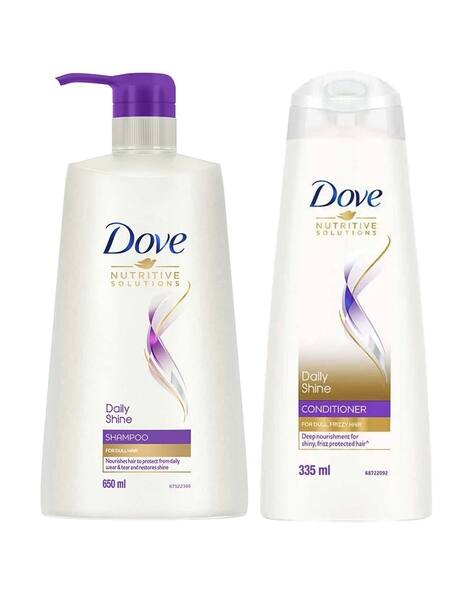 DOVE Daily Shine Shampoo Dryness Care Conditioner Combo