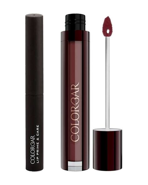 COLORBAR Kiss Proof Lip Stain - 007 Haute Latte Lip Prime & Care Combo