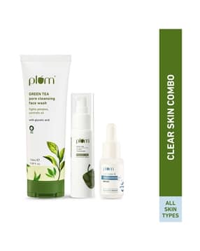Green Tea & Niacinamide Clear Skin Essentials Combo-image-7