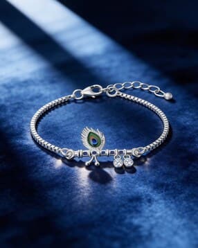 touch925 Unisex Sterling Silver Divine Flute Dangle Link Bracelet-picture-23