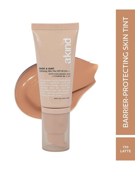 AKIND Drop A Hint Hydrating Skin Tint SPF 30 PA+++ Dewy Skin And Sun Protection - 170 Latte