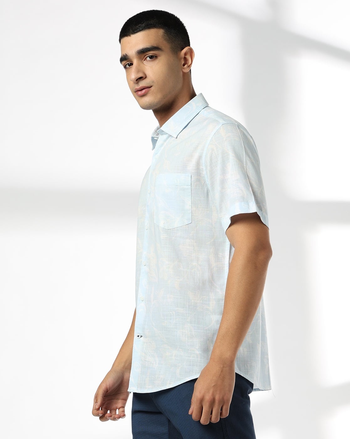 NP 34 HS SHIRT, BLUE, 38