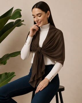 handicraft-palace Women Chiffon Scarf with Lace Border-picture-50