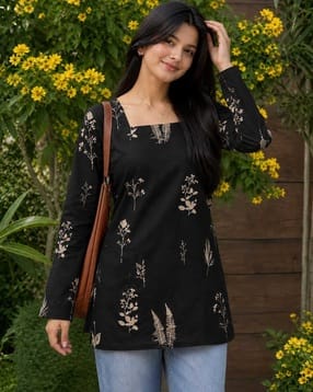 nyrika Women Floral Print Relaxed Fit Tunic-picture-26