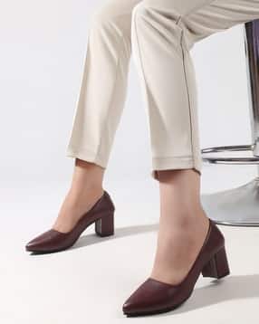 denill Women Pointed-Toe Chunky Heeled Shoes-picture-10