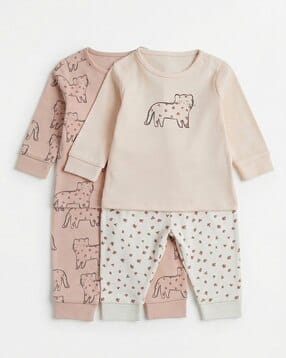 mothercare Pack of 2 Printed Cotton Pyjama Set-picture-51