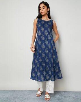 melange by lifestyle Women Printed A-Line Kurta-picture-45