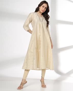 avaasa mix n' match Women Embroidered Flared Kurta-picture-36