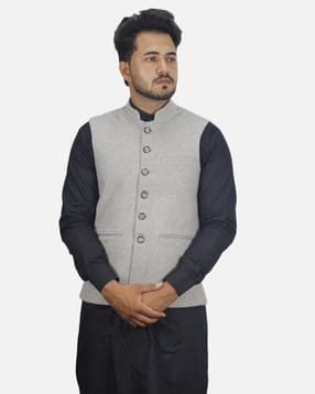 gargian master cut Men Mandarin-Collar Sleeveless Nehru Jacket-picture-33