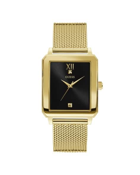 GUESS Men Water-Resistant Stainless Steel Strap Analogue Watch-U1074G3