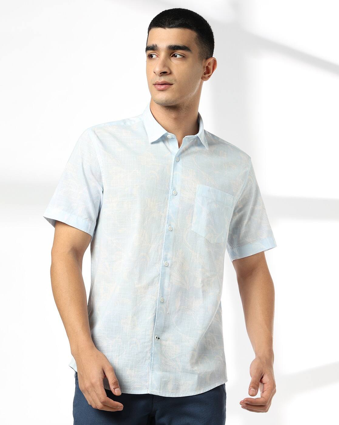NP 34 HS SHIRT, BLUE, 38