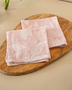 Pack of 2 Leaf Print Hand towels-image-31