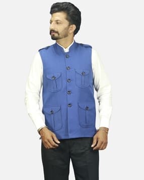 gargian master cut Men Mandarin-Collar Nehru Jacket-picture-11
