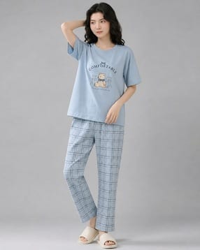 fyre rose Women Self-design Nightwear Set-picture-17