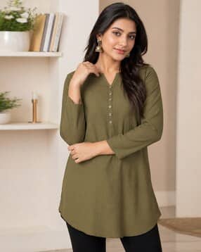 acai Women Round-Neck Straight Kurti-picture-20