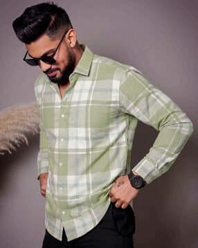 buda jeans co Men Checked Regular Fit Shirt-picture-38