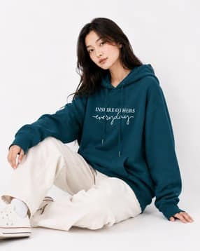 fyre rose Women Typographic Hoodie-picture-22