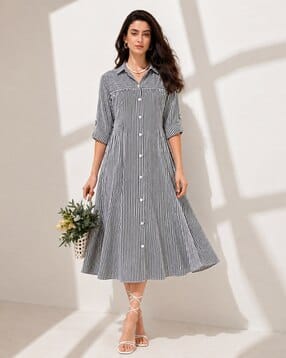 sheetal associates Women Striped Shirt Dress-picture-56