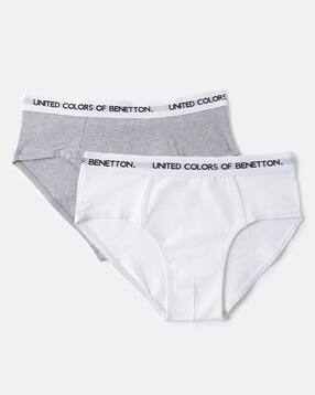 united colors of benetton Boys Pack of 2 Logo Briefs-picture-52