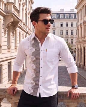 buda jeans co Men Embroidered Regular Fit Shirt-picture-23