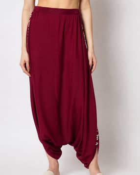 9rasa Women Harem Pants with Floral Border-picture-52