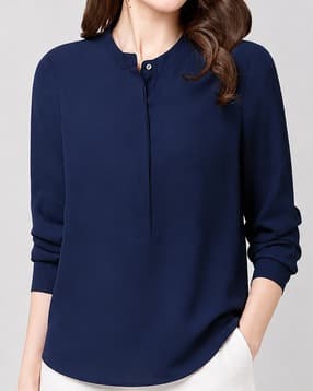 Women Regular Fit Top with Full Sleeves-image-21