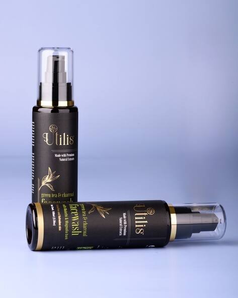 UTILIS Set Of 2 Green Tea & Charcoal Face Wash