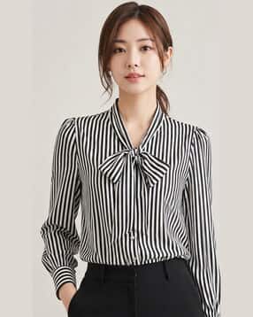 rimsha wear Women Striped Regular Fit Top-picture-21