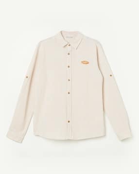 fame forever by lifestyle Boys Stripes Regular Fit Shirt-picture-15