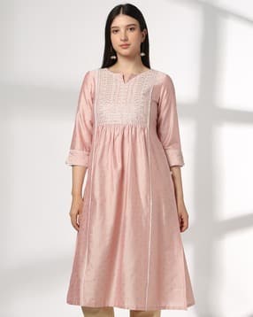 avaasa mix n' match Women Embroidered Straight Kurta-picture-33