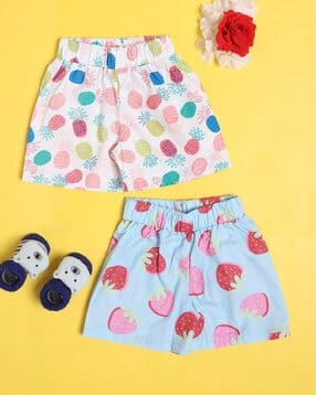 Girls Printed Cotton Shorts-image-44