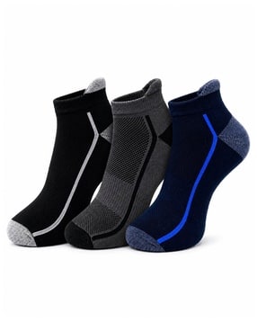 dollar Men Pack of 3 Patterned Ankle-Length Socks-picture-37