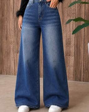 adbucks Women Lightly Washed Wide Jeans-picture-14