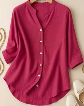 svaraa Women Cotton V-Neck Tunic-picture-49
