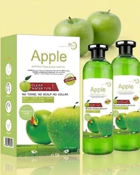 B INIK Apple Fruit Vinegar Black Hair Color Gel