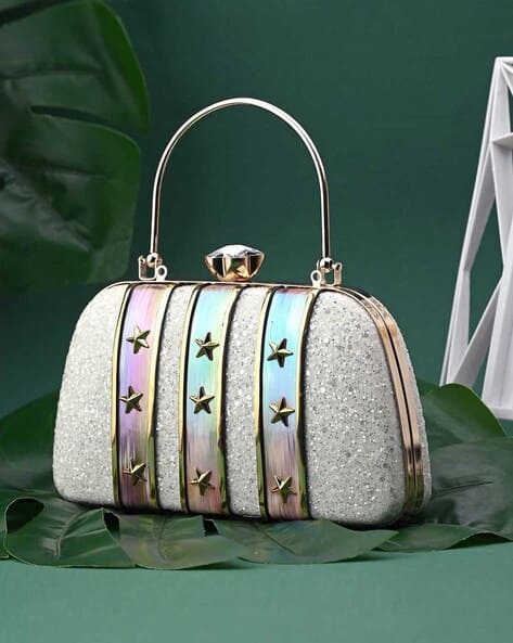 Toobacraft Women Handicraft Star Box Clutch