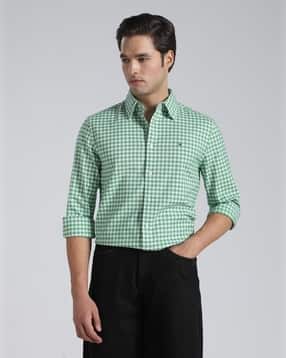 tommy hilfiger Checked Regular Fit Shirt with Brand Embroidery-picture-12