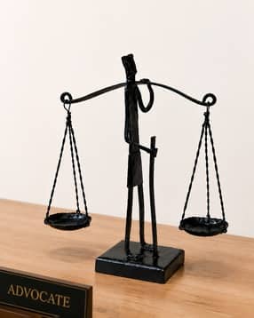 theallchemy Handcrafted Wrought Iron Lady Justice Decorative Showpiece-picture-41