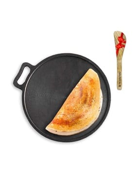 Cast Iron Tawa with Wooden Spatula-image-24