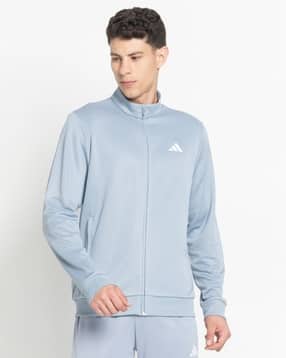 adidas Men 3S Logo Regular Fit Track Top-picture-11