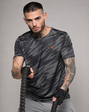 performax Men Printed Regular Fit Crew-Neck T-Shirt-picture-33