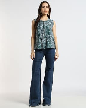 svrnaa by azorte All-Over Aztec Printed Top-picture-14