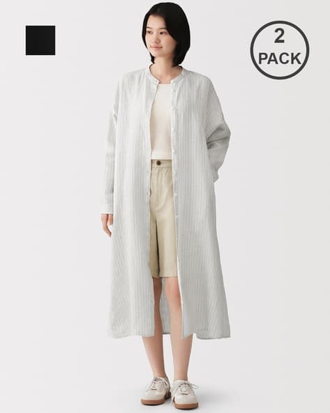 muji linen dress Linen Sleeveless Dress