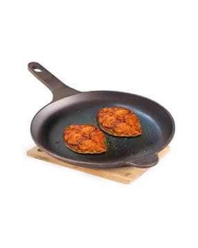 Iron Shallow Fry Pan with Long Handle-image-45